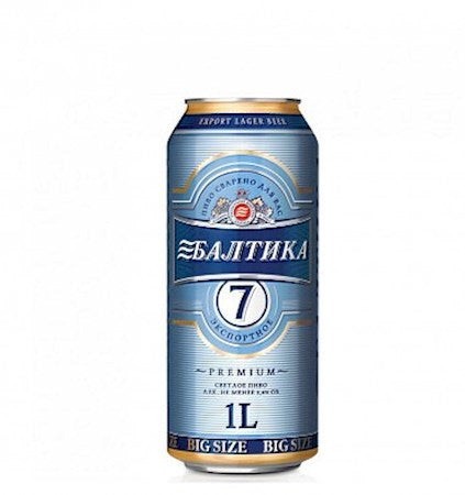 12X0,9L HELLES BIER BALTIKA Nr.7 PREMIUM EXPORT Alc.5,4% Dose ПИВО СВЕТЛОЕ