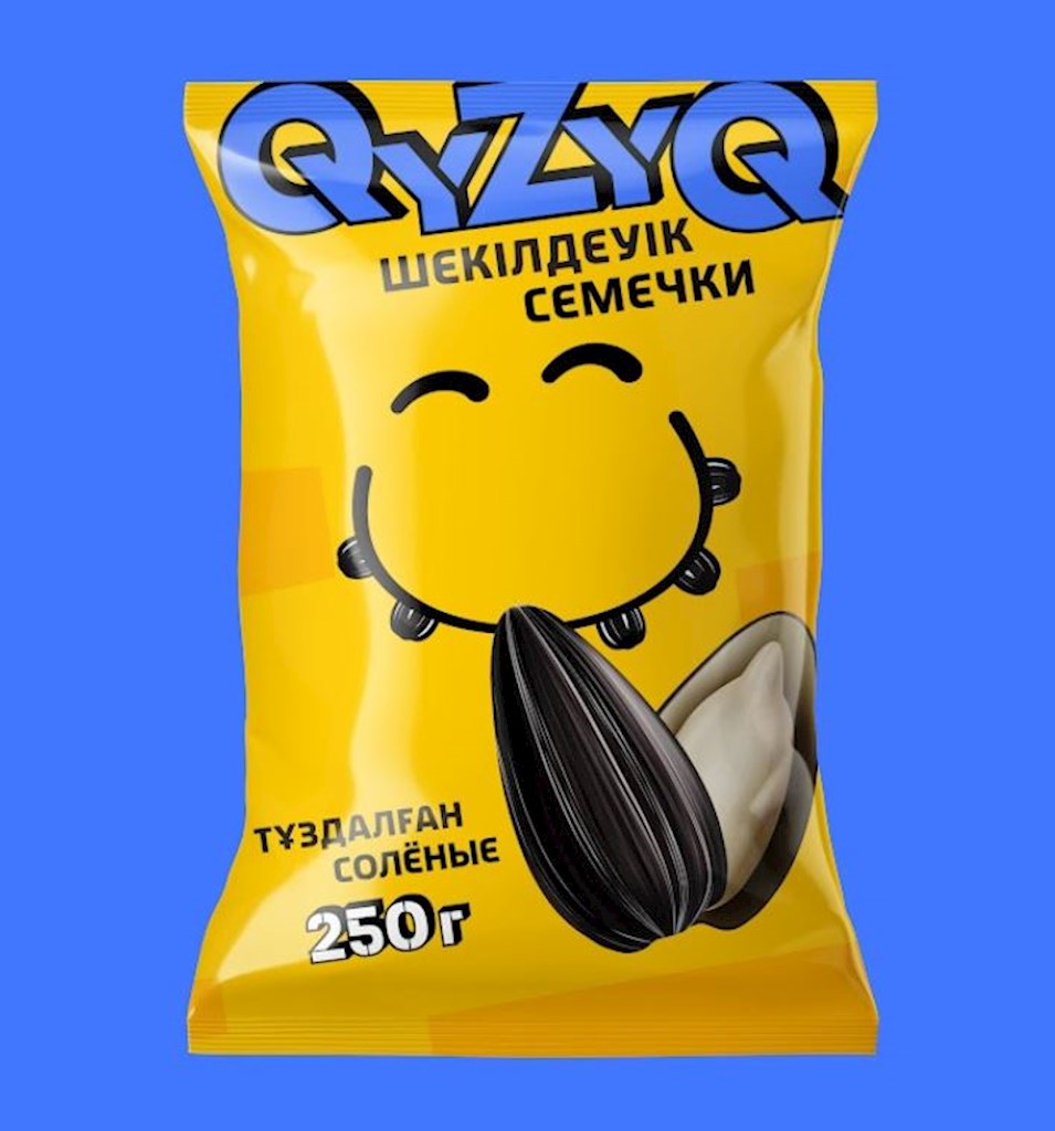 250g QyZyQ SBK schwarz, geröstet, gesalzen // Семечки жаренные соленые