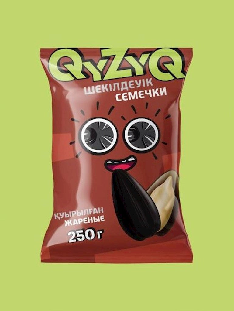 250g QyZyQ SBK schwarz, geröstet // Семечки жаренные