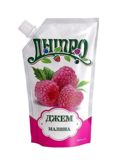 250g Dnipro Brotaufstrich mit Himbeere // Днiпро Джем малина