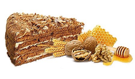 130g Family Bakery Honigtorte Schnitte Classic -18°C // Медовик пироженое классическое