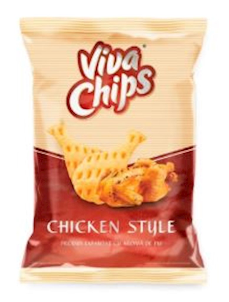 100g (RO) Viva Chips Weizen-Kartoffelchips mit Hähnchengesch. // Пшенично-картоф. чипсы со вкусом курицы