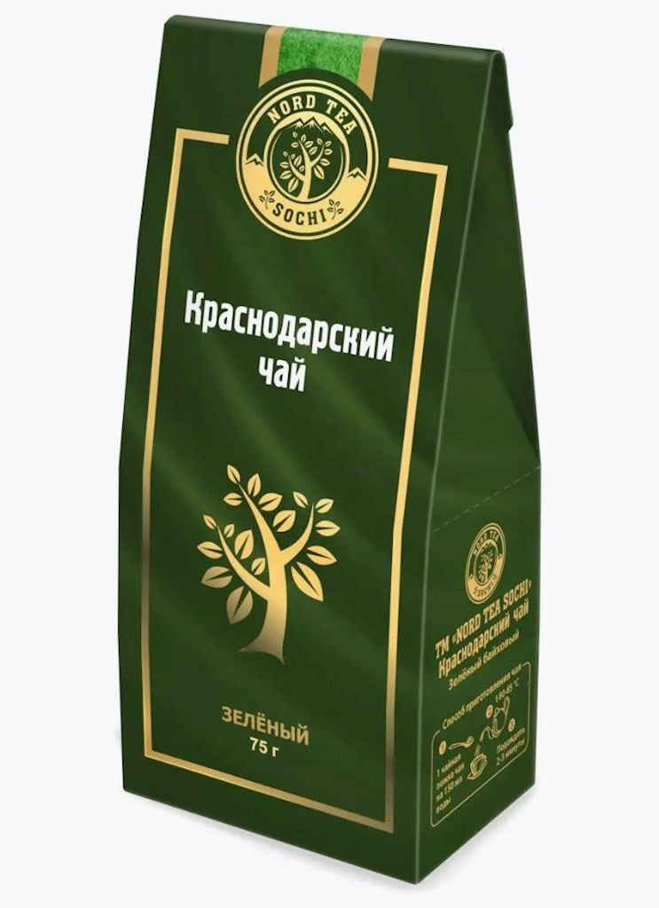 75g KrasnodarGostTee Grüner Tee "Bayhovyj“ // Чай зеленый чай «Байховый»