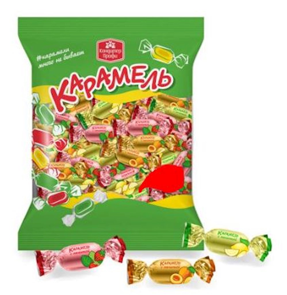 250g KonditerProfi Karamell mit Aprikose/Zitrone/Victoria// Карамель с начинкой Абрикос/Лимон/Виктория