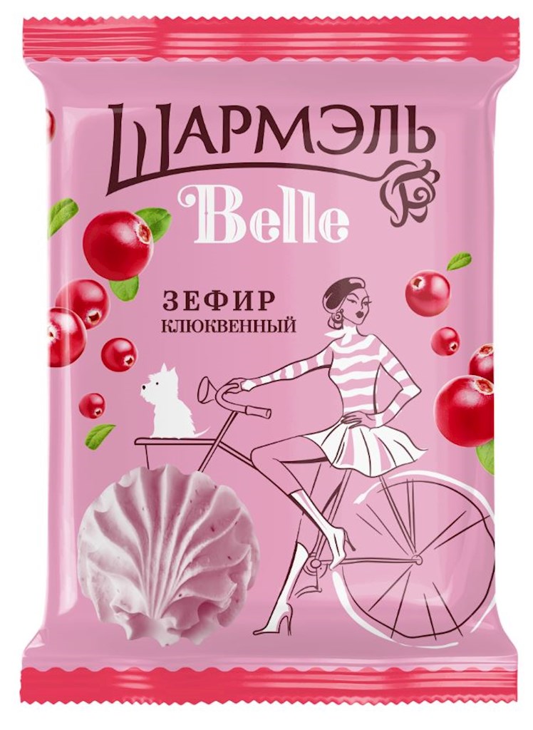 150g Udarniza Scharmel Belle Sevir Moosbeerearoma // Шармэль Belle Зефир клюквенный