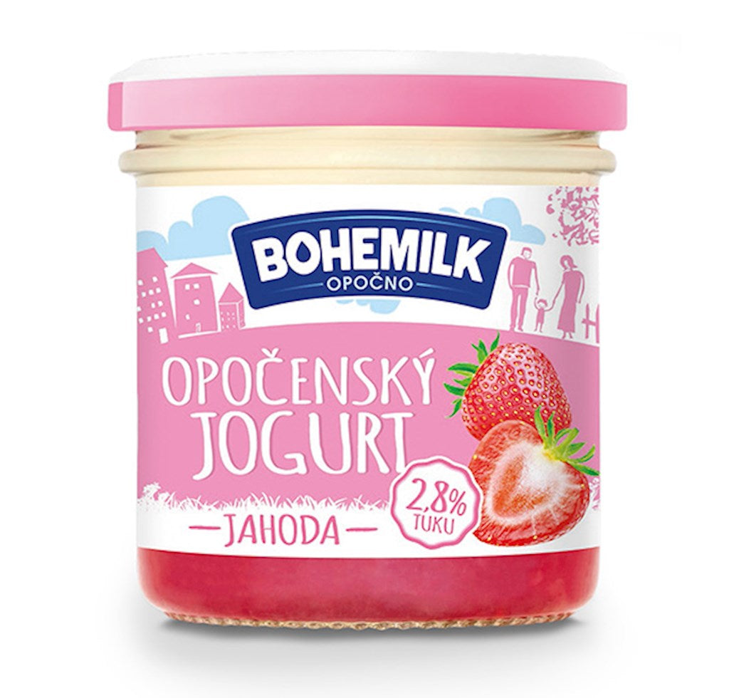 150g Bohemilk Joghurt mit Erdbeermarmelade // Йогурт Клубничный