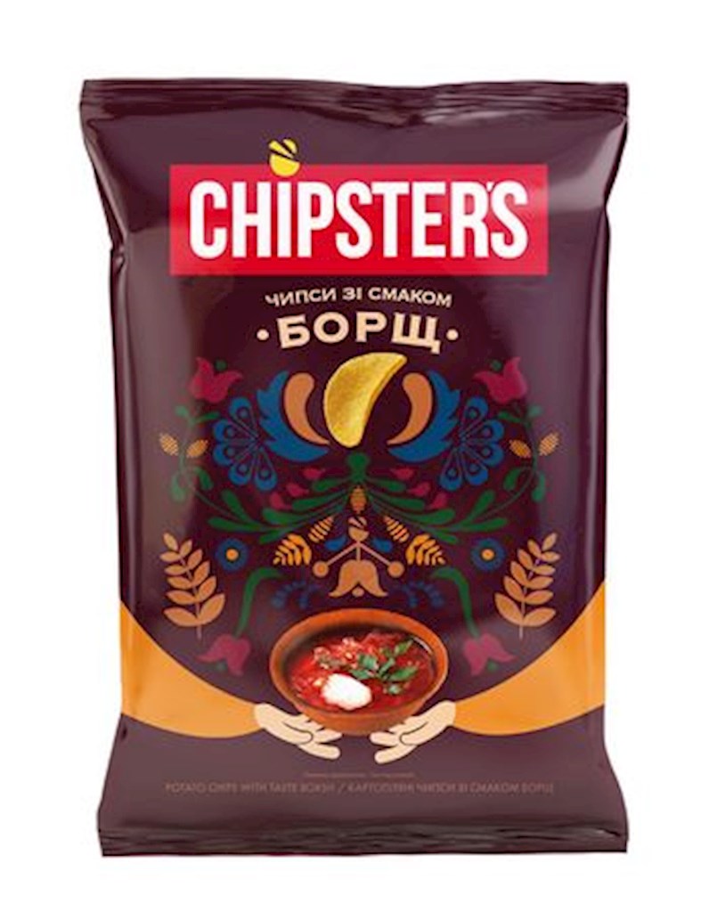 100g Chipster´s Chips mit Borschtsch-Geschmack // Чипсы со вкусом борща