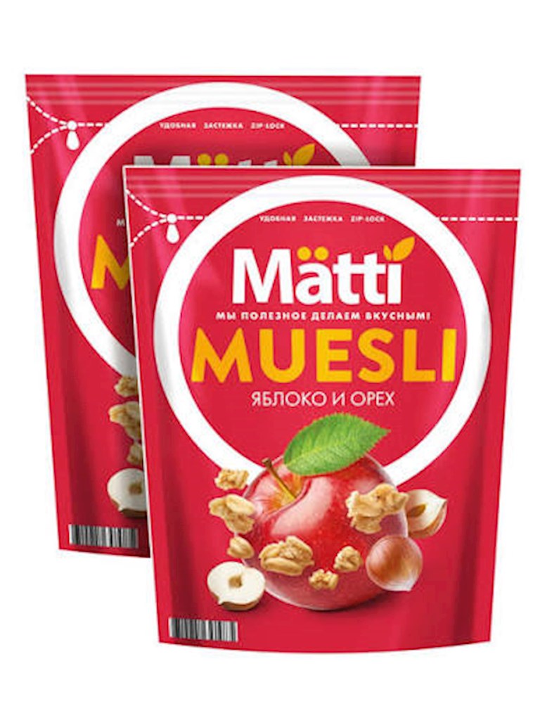 250g Matti Müsli Nüsse mit Äpfel // Мюсли с орехами и яблокам
