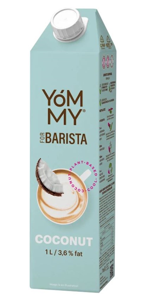 1L YOMMY Kokosdrink, UHT, 3,6% Fett // Напиток растительный "Кокос" 3,6%