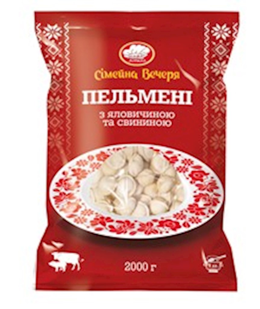 2kg Mooroz Pelmeni mit Schweine-Rind-Füllung // Пельмени с начинкой из свинины и говядины