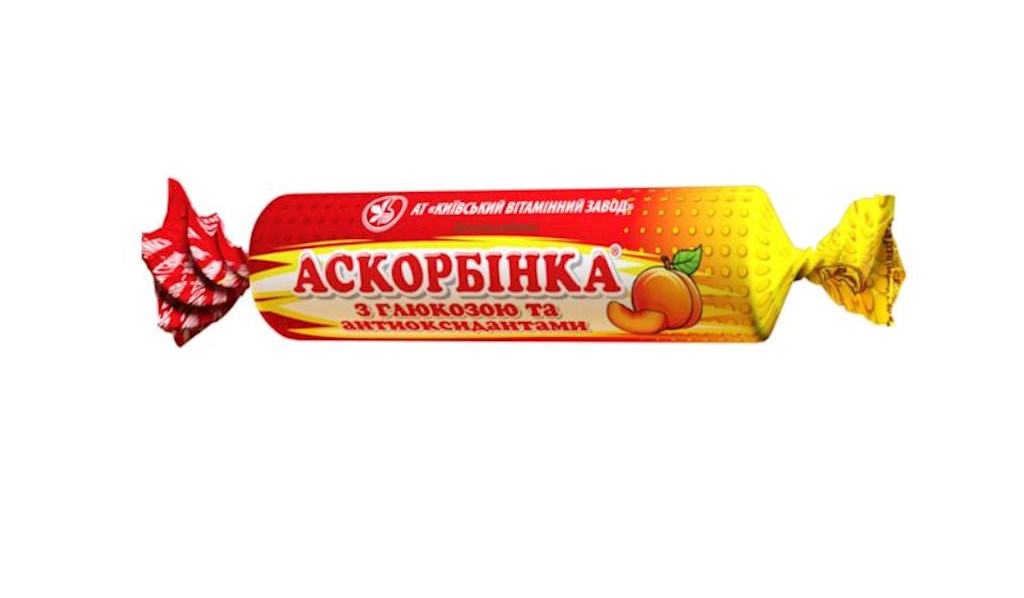 24g Askorbinka Dragees mit Vitamin C, E und Beta-C // Аскорбинка с витамином С, Е и бета-каротином