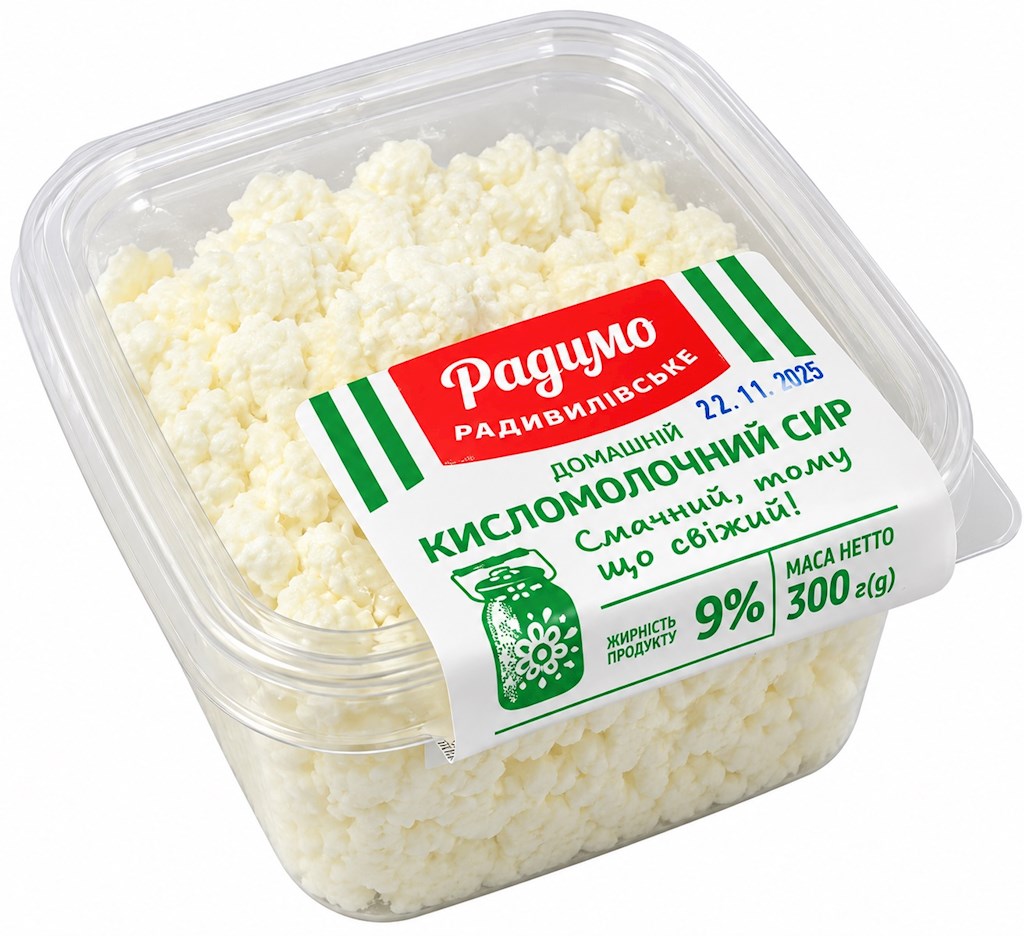 300g Radimo Frischkäse 9% Fett // Творог, зернистый 9% жира