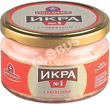 180g Santa-Bremor Capelin Creme No1 mit Garnelen // Крем из Мойви №1 с креветкой