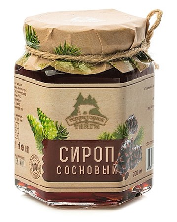 250g TerritorijaTaigi Zuckersirup aus jungen Tannenzapfen // Сосновый сироп из шишек