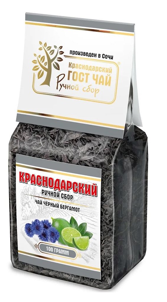 100g KrasnodarGostTee Schwarzer Tee „Bergamotte“  // Черный чай «Бергамот» 100g KrasnodarGostTee Schwarzer Tee „Bergamotte“  // Черный чай «Бергамот»