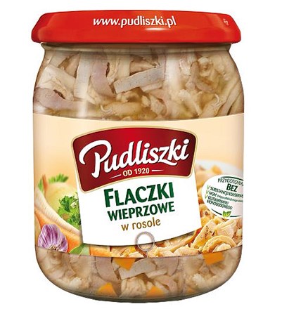 500g Flaczki/Kuttelsuppe mit Schweine-Kutteln // Pudlizki Суп из свинного рубца в бульоне