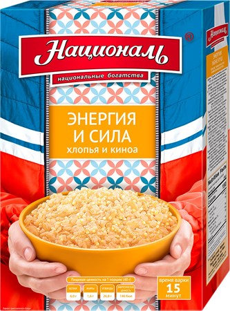 240g National Haferflocken/Quinoa Energie und Kraft  //  Овсянка/ киноа, энергия и сила 