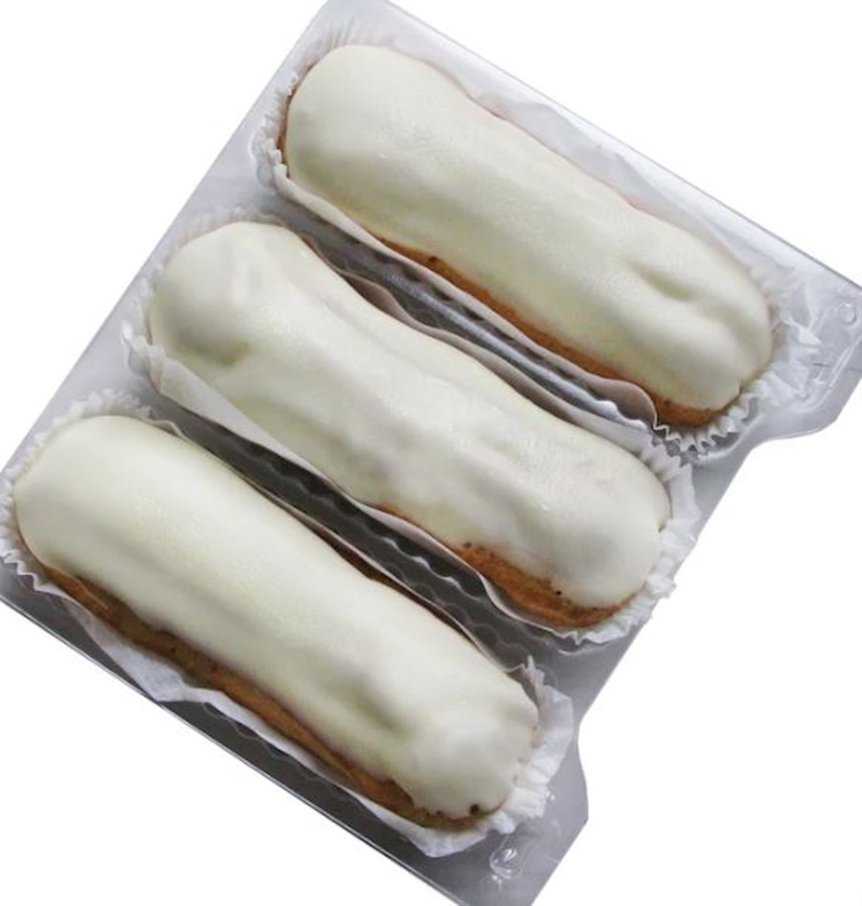 210g Spasibo Mama Blätterteig (Eclair) mit Vanillecreme  // Пирожное "Эклер" ванильный 