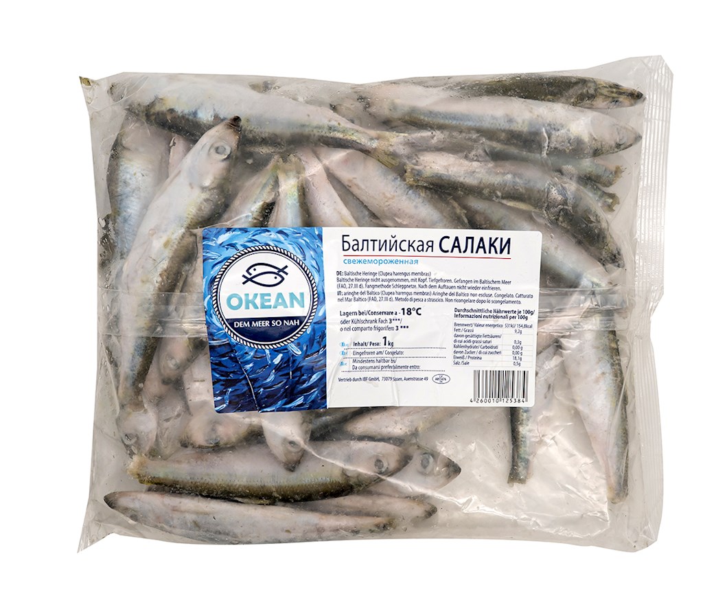 1 kg Okean Baltische Hering voll IQF // Океан Салака балтийская