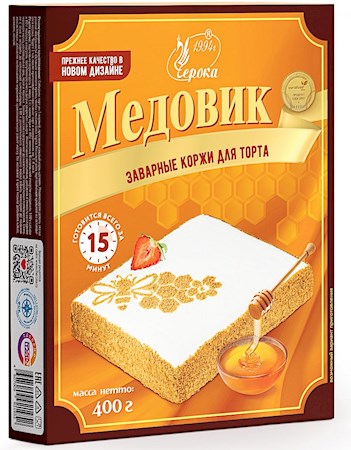 400g Cheroka Brand-Tortenboden für Honigtorte  // Черока Коржи для торта заварные Медовик