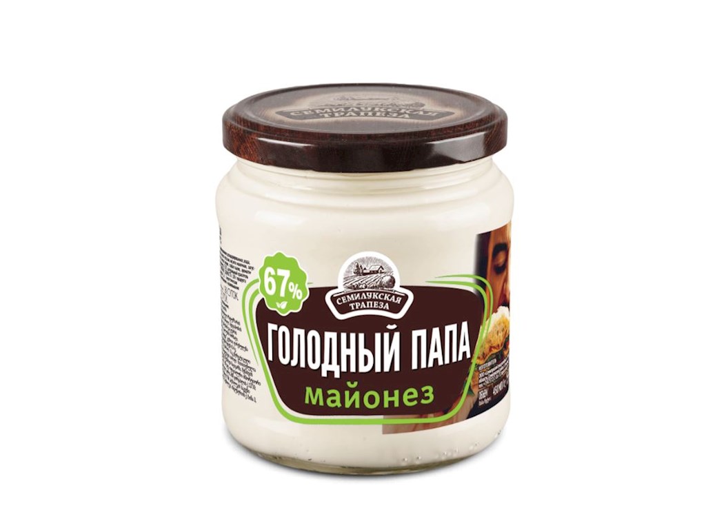 400ml Semiluki Mayonnaise Golodniy Papa 67% Fett // Майонез Голодный папа 400ml Semiluki Mayonnaise Golodniy Papa 67% Fett // Майонез Голодный папа