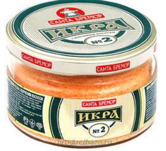 160g SB Capelin-Kaviar (N2) m.Lachs ger. // СБ Икра (N2) Мойвы с кусочками лосося