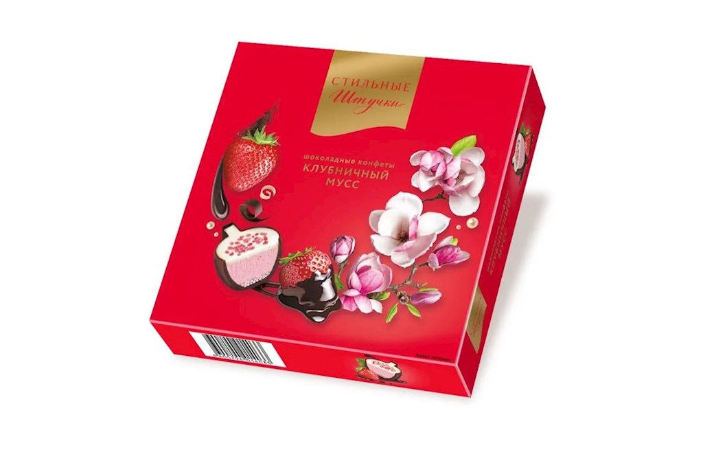 104g Stilnie Stuchki Pralinen Erdbeermousse  // Конфеты шоколадные Клубничный Мусс 104g Stilnie Stuchki Pralinen Erdbeermousse  // Конфеты шоколадные Клубничный Мусс