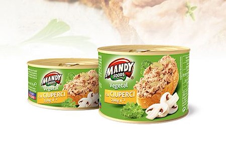 200g Mandy Foods Gemüseaufstrich mPilze /Pate cuiperci // Овощной Паштет с грибами    200g Mandy Foods Gemüseaufstrich mPilze /Pate cuiperci // Овощной Паштет с грибами