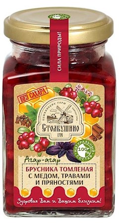 250g Stolbushino Preiselbeeren m Honig/Kräutern oh Zucker // Брусника томленая с мёдом, травами и пряностями 250g Stolbushino Preiselbeeren m Honig/Kräutern oh Zucker // Брусника томленая с мёдом, травами и пряностями