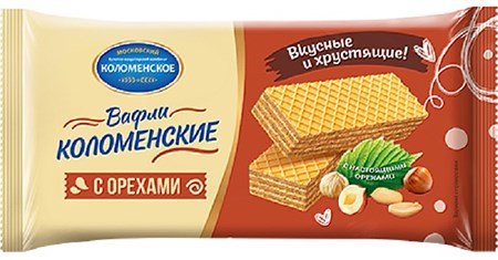 200g Waffeln mit Nüsse // Коломенские Вафли "С орехами"