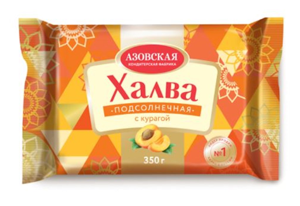 350g AKF Sonnenblumenhalva mit Aprikosen // Халва подсолнечная с Курагой 