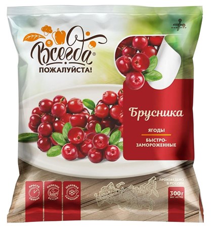 300g Immer Gerne! Preiselbeeren t/g  // Брусника  быстрозамороженная 300g Immer Gerne! Preiselbeeren t/g  // Брусника  быстрозамороженная