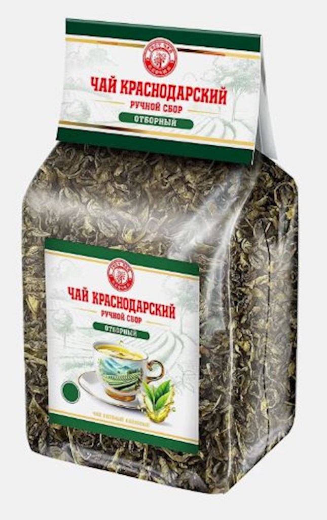 100g KrasnodarGostTee Grüner Tee mit Milcharoma // Mолочный зеленый чай 