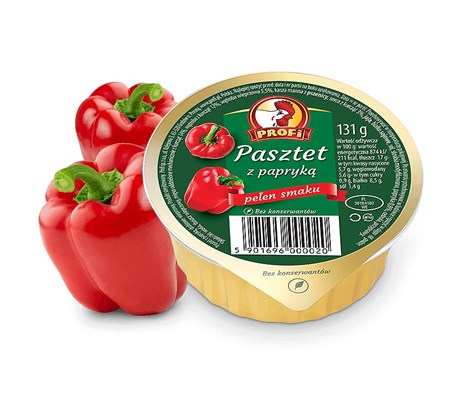 131g Profi Geflügelpastete mit Paprika // Паштет Куриный с Паприкой  131g Profi Geflügelpastete mit Paprika // Паштет Куриный с Паприкой