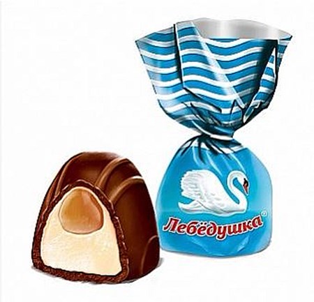  1 kg KO Pralinen Lebeduschka mit Weichkaramell //КО Конфеты Лебедушка c мягким ирисом