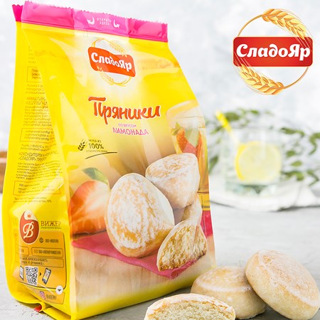 350g Prjaniki mit Limonadengeschmack // СладоЯр Пряник сливочный