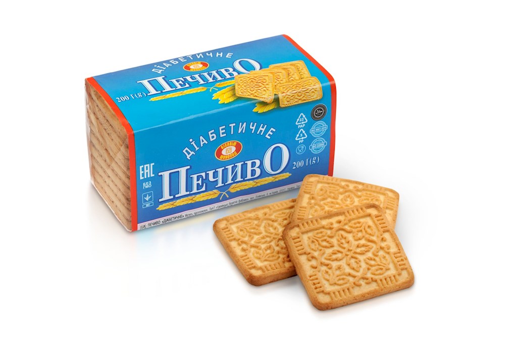 200g BS 33 Korovi Kekse mit Süßungsmittel "Diabeticheskoe" // Печенье Диабетическое с заменителем сахара 