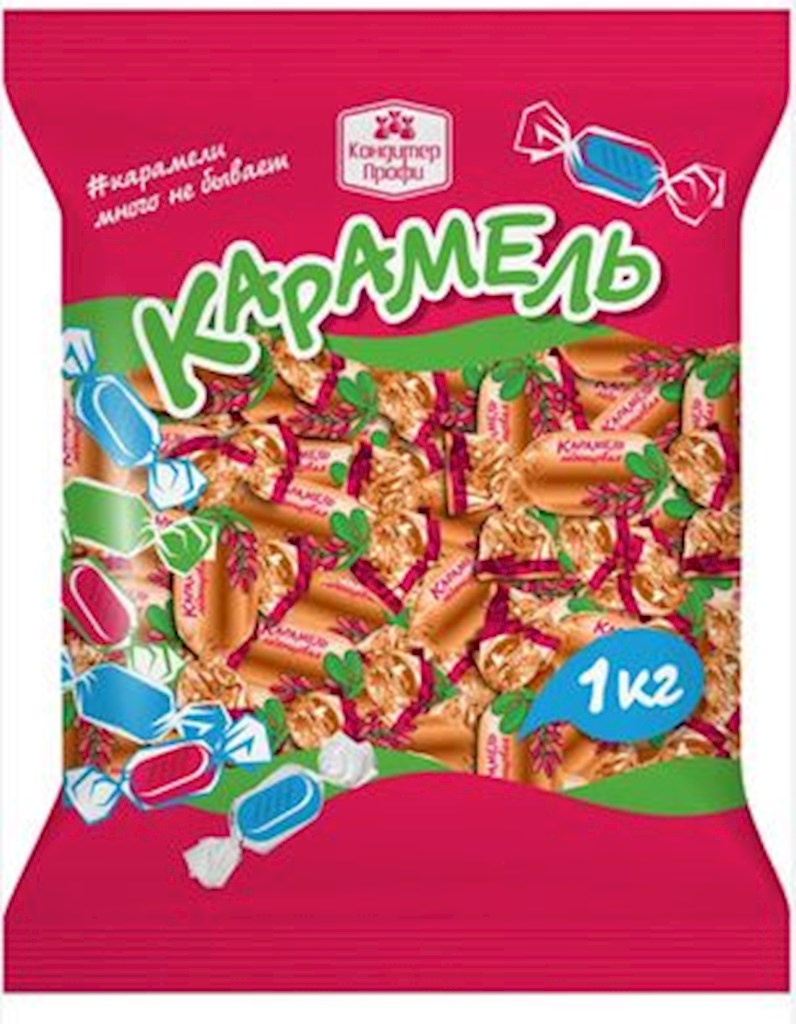 1kg KonditerProfi Karamell mit Kirschfüllung // Карамель с начинкой "Вишня" 