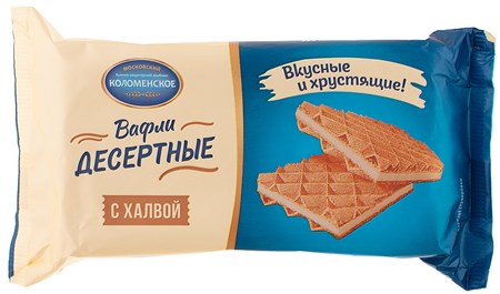 90g Dessertwaffeln mit Halva // Коломенские Вафли десертные с халвой