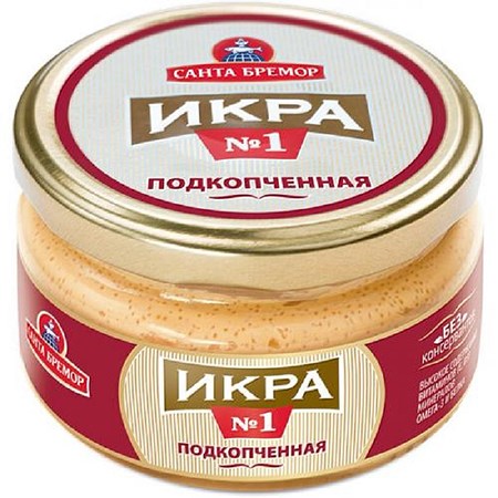 180g Santa-Bremor Capelin Creme No1 geräuchert // Крем из Мойви №1 подкопченная