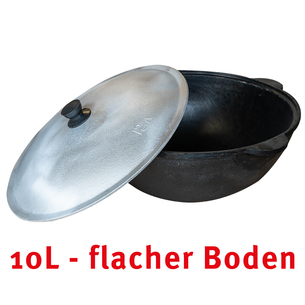 Ø 38cm 10 Liter Gusseisen Topf mit Deckel flacher Boden Kazan Asia Wok Pilaw Plov Ø 38cm 10 Liter Gusseisen Topf mit Deckel flacher Boden Kazan Asia Wok Pilaw Plov