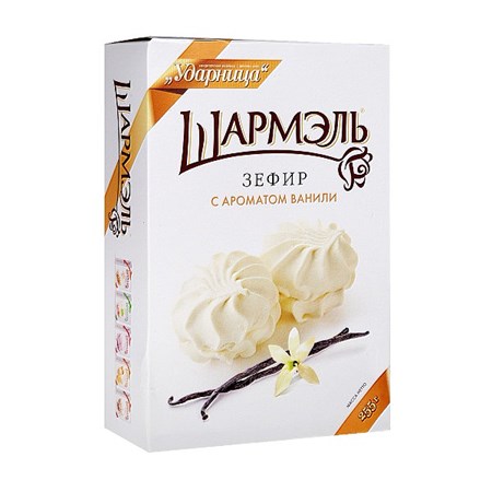 255g Udarniza Scharmel Sevir mit Vanille  // Шармэль Зефир ванильный 