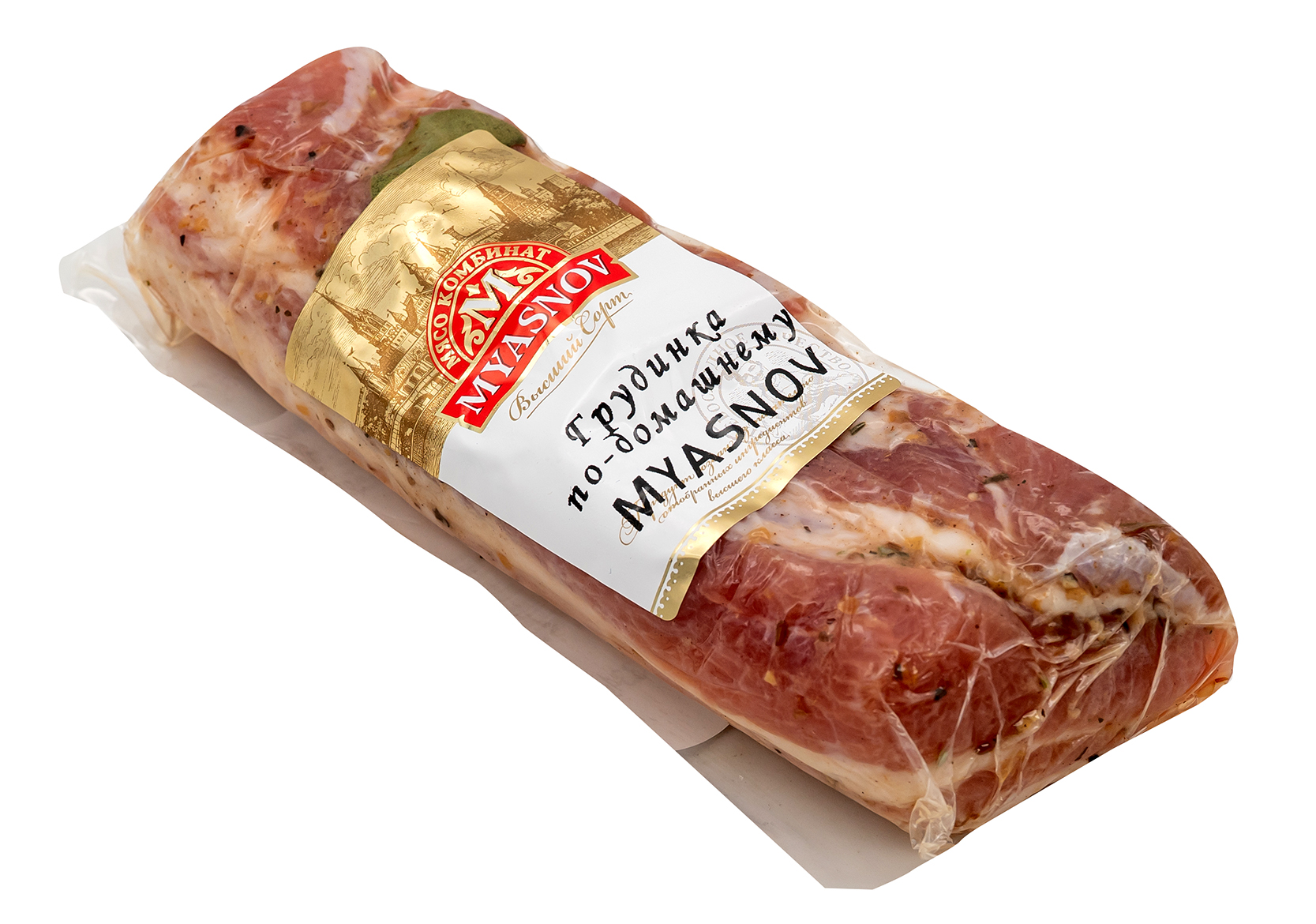 MYASNOV Schweinebauch gesalzen Solanina ca. 300g // Сало "Солонина"