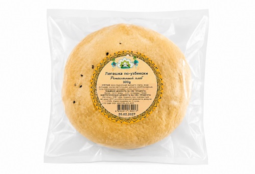 300g Wost. Basar Fladenbrot "Lepöchka" uzbekische Art  -18°C // Хлеб, Лепешка по-узбекски