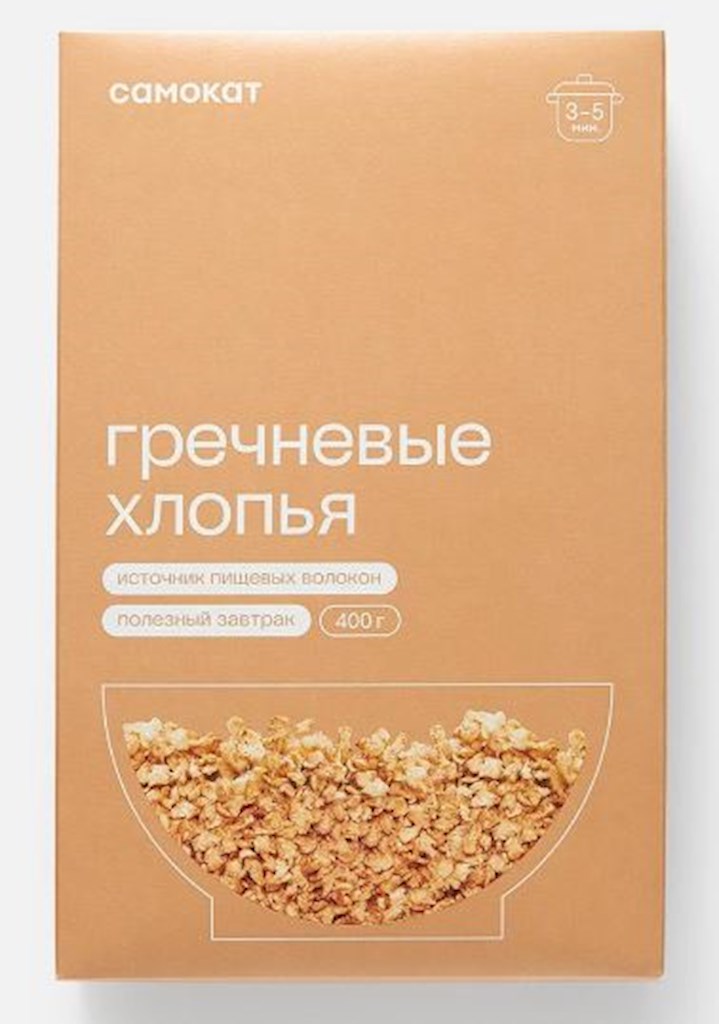 400g Samokat Instant  Buchweizenflocken // Гречневые хлопья