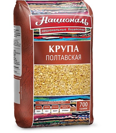 700g National Weizengraupe Poltavskaja // Крупа пшеничная Полтавская