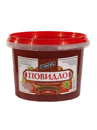 850g Stoev Brotaufstrich aus Walderdbeeren // Повидло Земляничное 