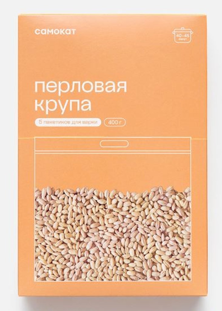 400g Samokat Gerstengraupen in Kochbeutel // Самокат Перловка ядрица в варочном пакете 