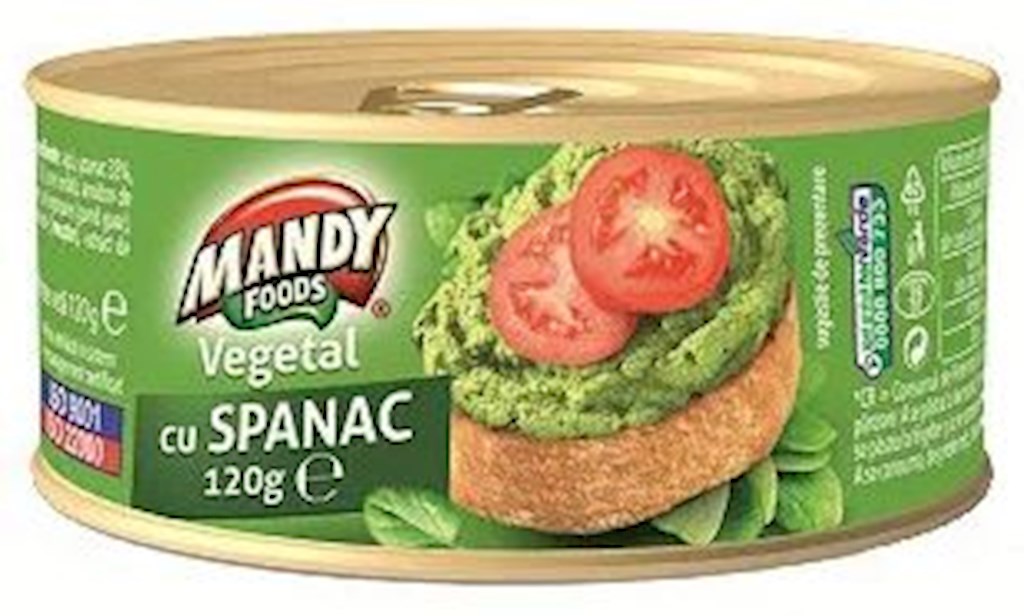 120g Mandy Foods Gemüseaufstrich m Spinat / Pate cu spanac // Овощной Паштет со-шпинатом  120g Mandy Foods Gemüseaufstrich m Spinat / Pate cu spanac // Овощной Паштет со-шпинатом