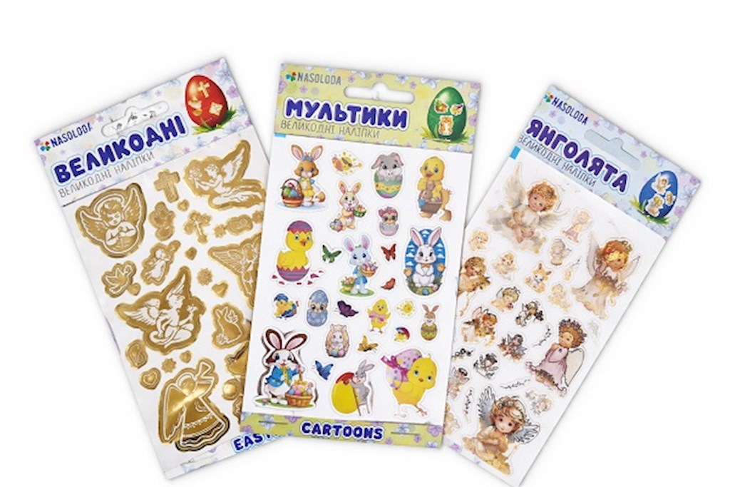 20st Nasoloda Ostern Aufkleber Set // Наклейки для яиц пасхал. в ассорт